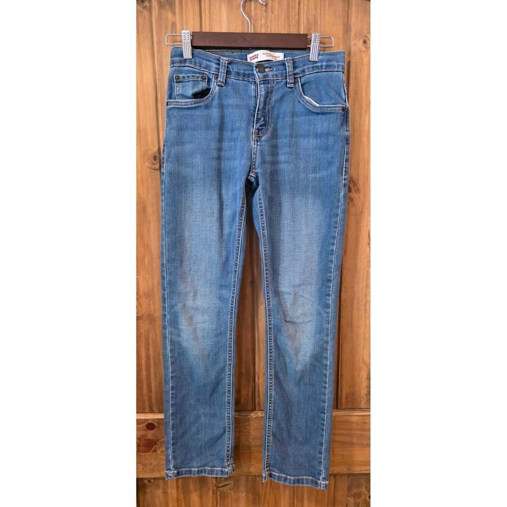 Levi's 511 Slim Jeans Boys Size 14 Blue Excellent Performance Denim 27x29‎